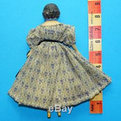 Antique Greiner Style 9 Inch Milliners Model Papier Mache Wood Doll from Museum