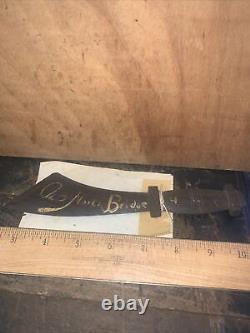 Antique Hand Carved Wood Knife 1875! Carved from Old North Bridge timber! Rare