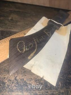 Antique Hand Carved Wood Knife 1875! Carved from Old North Bridge timber! Rare