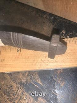 Antique Hand Carved Wood Knife 1875! Carved from Old North Bridge timber! Rare
