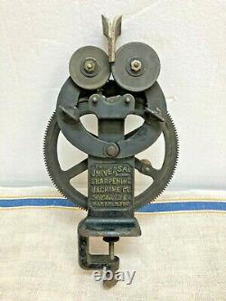 Antique Hand Crank Sharpener From The Universal Sharpening Co In Chicago, IL