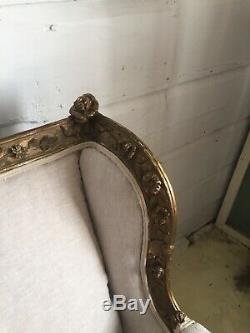 Antique Handmade Sofa/marquiza/love Seat From French Origin