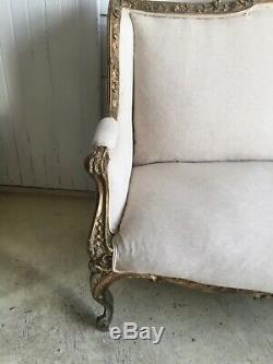 Antique Handmade Sofa/marquiza/love Seat From French Origin