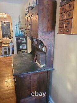 Antique Hoosier Style Cabinet From 1869