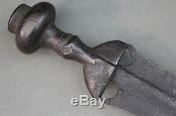 Antique Ikul ceremonial short sword from Kuba tribe Congo 19th