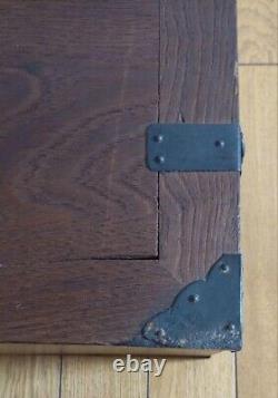Antique Japanese Wood SUZURIBAKO KOHIKIDASHI TANSU CHEST W12.6×D8.3×H9.1 From JP