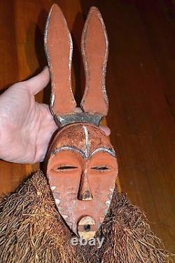 Antique Kasai Pende Circumcision Mask From Survey Zairian Art Bronson Collection