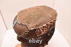 Antique Kuba Bwoom Mwaash Tribal Helmet Mask from the DRC Congo VTG