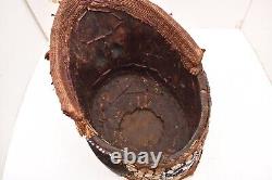 Antique Kuba Bwoom Mwaash Tribal Helmet Mask from the DRC Congo VTG