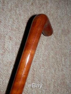 Antique Military Gents Walking Stick/Cane Made From Propeller Wood 89cm