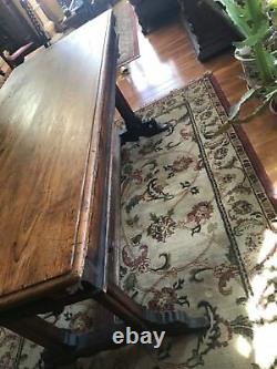 Antique Monks Pine Table/desk With 2 Drawers From Monastery In Europe