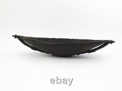 Antique Oceanic Art Carved Wooden Bowl from Schouten Island Papua New Guinea