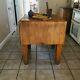 Antique Original Bally Butcher Block Island Stand From Ft Devin's