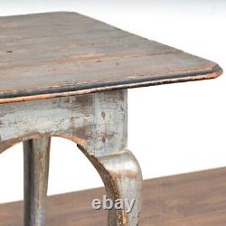 Antique Original Gray Painted Side Table From Sweden