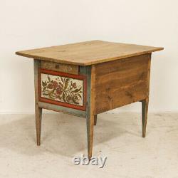 Antique Original Hand Painted Small Sideboard or Side Table from Sweden