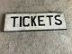 Antique/original Tickets Wood Sign From A New York Central Railroad Station
