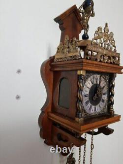 Antique Original Warmink Zaandam Clock from 1950, 8 dayes movement