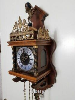 Antique Original Warmink Zaandam Clock from 1950, 8 dayes movement