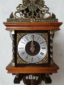 Antique Original Warmink Zaandam Clock from 1950 with Pulley system