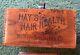 Antique P. H. Hays Hair Health Dovetailed Box From Newark, Nj