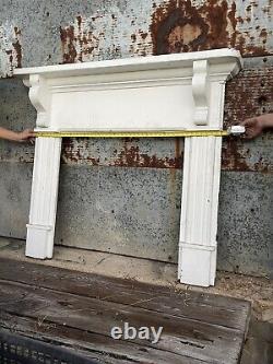Antique Painted Fireplace Mantle Pulled From A Carriage House