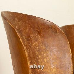 Antique Pair of Kubbestol Chairs from Norway