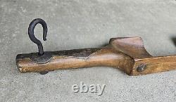 Antique Primitive Wood Human Shoulder Neck Yoke for Carrying Water Buckets from