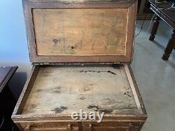 Antique Retail Thread Display Cabinet Desk Style from Woolworth's