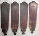 Antique Robbins & Myers Ceiling Fan Blades From #3229, Vintage Wood, To Restore