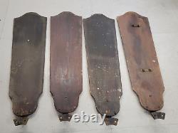 Antique Robbins & Myers Ceiling Fan BLADES from #3229, vintage Wood, to restore