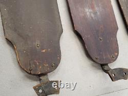 Antique Robbins & Myers Ceiling Fan BLADES from #3229, vintage Wood, to restore