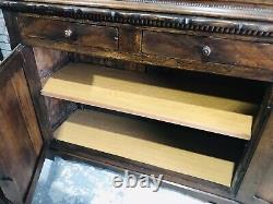 Antique Rustic Solid Wood Hutch From France, Europe, Farmhouse, Country Cottage