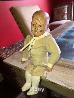 Antique Schoenhut Toddler Boy doll 13 13.5 inches tall From 1911