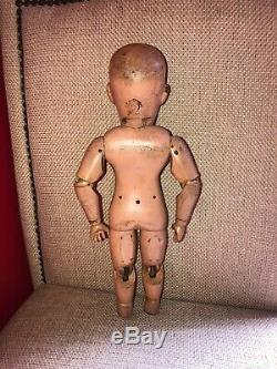 Antique Schoenhut Toddler Boy doll 13 13.5 inches tall From 1911