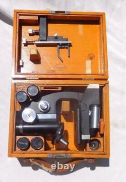 Antique Tiyoda Microscope in Original Wood Case from Marineland St. Augustine
