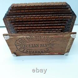 Antique Tramp Art Box Beautifully Crafted from Cigar Boxes Vintage Folk Art