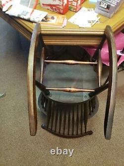 Antique Turn of the 20th Century Wooden Rocker from H. B. Burpee