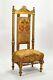 Antique Upholstered Gilded Prayer Chair From Cz Winston Guest Estate