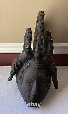 Antique/VTG Igbo Wooden Maiden Mask from Southeastern Nigeria