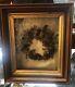 Antique Victorian Framed Mourning Wreath Made From Human Hair -wood Shadow Box