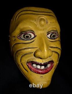 Antique / Vintage Carved Wood Mask from Bali / East Java Indonesia
