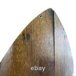 Antique Vintage Gothic Wood Panel Arched Top From Old Church