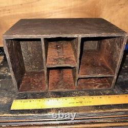 Antique (Wood Box) From Old Print Shop! For Organizing Print Work Rare