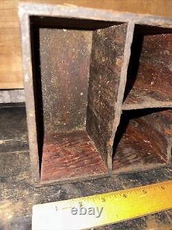 Antique (Wood Box) From Old Print Shop! For Organizing Print Work Rare