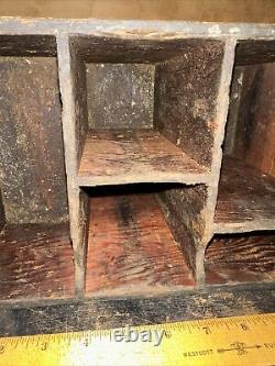 Antique (Wood Box) From Old Print Shop! For Organizing Print Work Rare