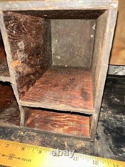 Antique (Wood Box) From Old Print Shop! For Organizing Print Work Rare