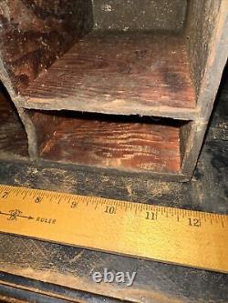 Antique (Wood Box) From Old Print Shop! For Organizing Print Work Rare