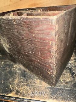 Antique (Wood Box) From Old Print Shop! For Organizing Print Work Rare