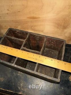 Antique (Wood Box) From Old Print Shop! For Organizing Print Work Rare