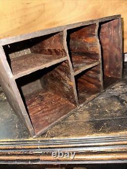 Antique (Wood Box) From Old Print Shop! For Organizing Print Work Rare